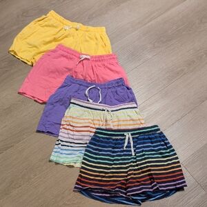 Primary Kids Bottoms Shorts - Yellow, Pink, Purple, Multicolor